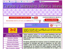 Tablet Screenshot of cursosmonicamaria.com